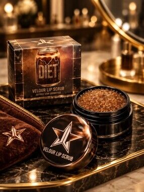 Jeffree Star Velour Lip Scrub in Diet Rootbeer